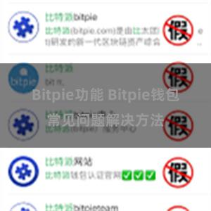 Bitpie功能 Bitpie钱包常见问题解决方法