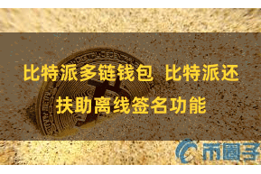 比特派多链钱包  比特派还扶助离线签名功能