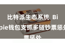 比特派生态系统  Bitpie钱包支抓多链钞票惩处