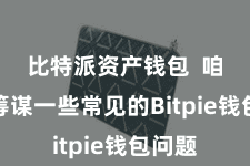 比特派资产钱包  咱们将筹谋一些常见的Bitpie钱包问题